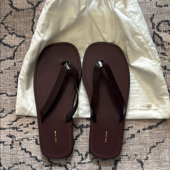 The Row Brown Minimalist Sandals - Picture 1 of 5